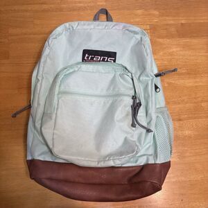 Jansport Trans Backpack Light Green‎ School Book Bag G5